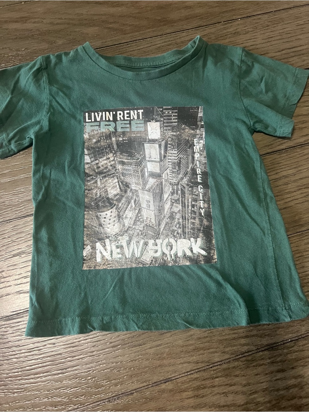 Eighty Eight Forest Green New York Skyline Tee